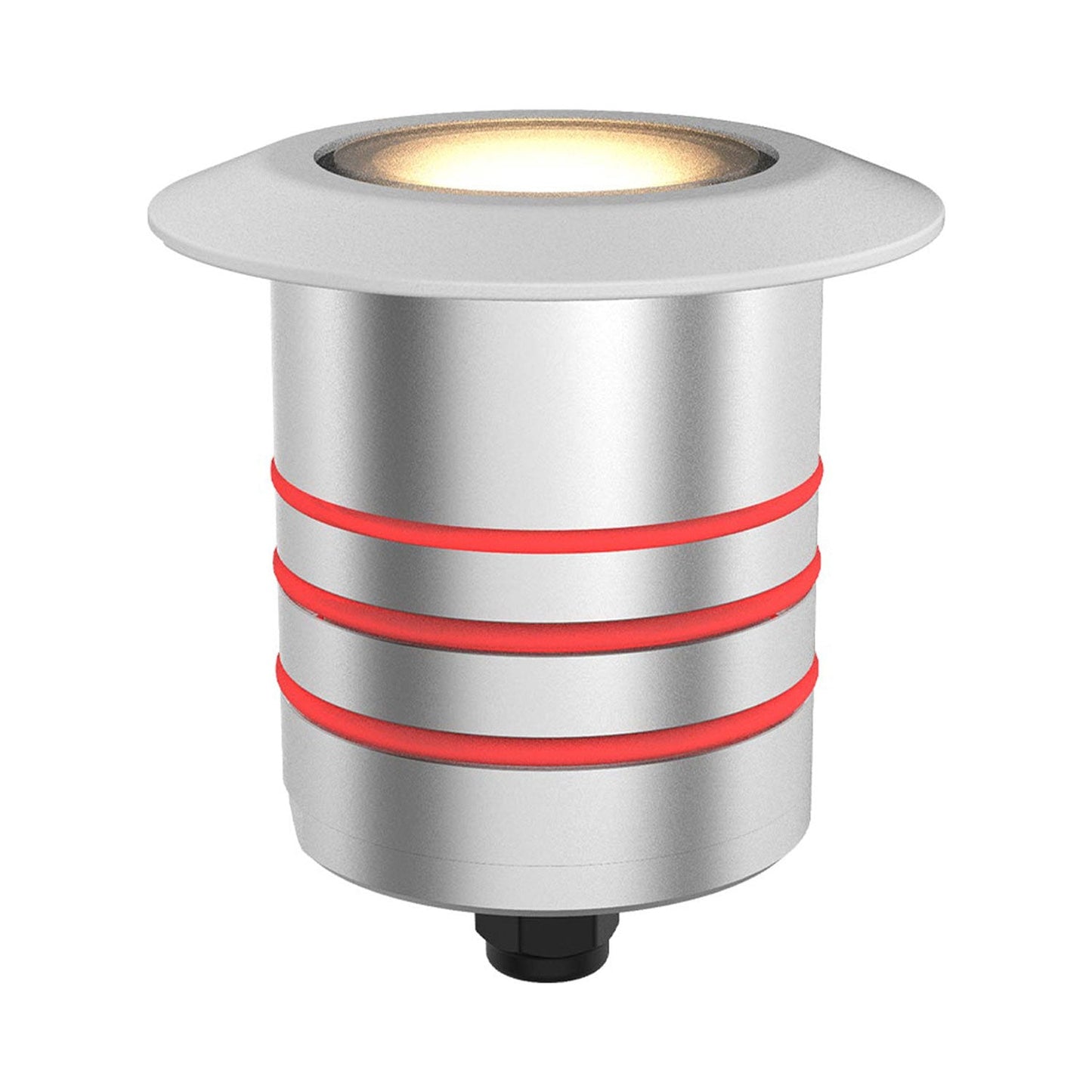 Indicator Round Outdoor LED Inground Light in White (2.69-Inch).