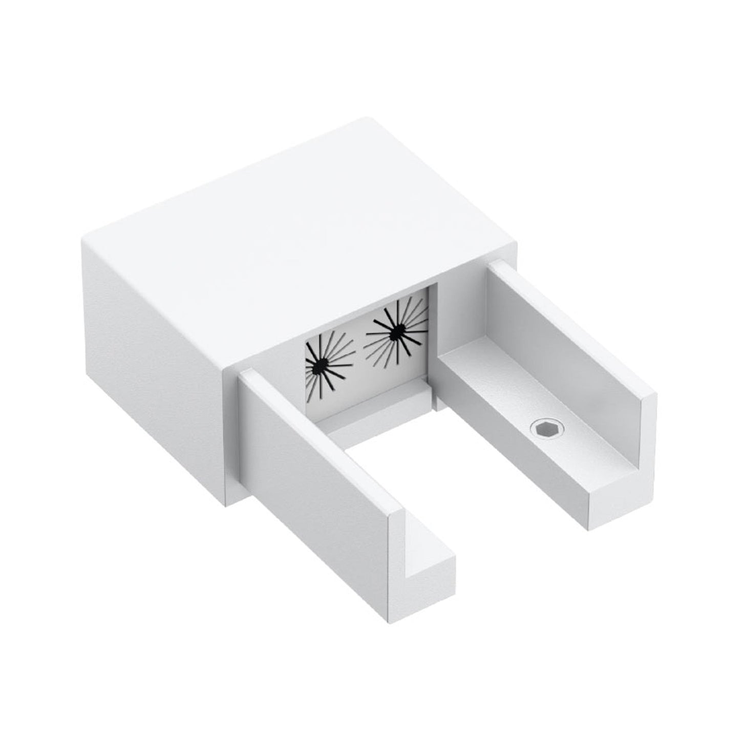 WAC Lighting Outdoor Track End Cap in White.