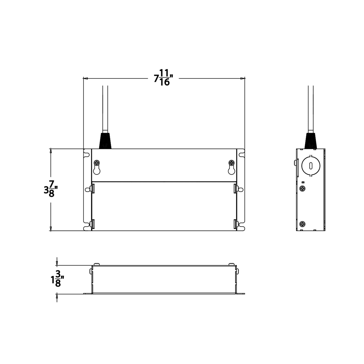 Remote Power Supply - line drawing.