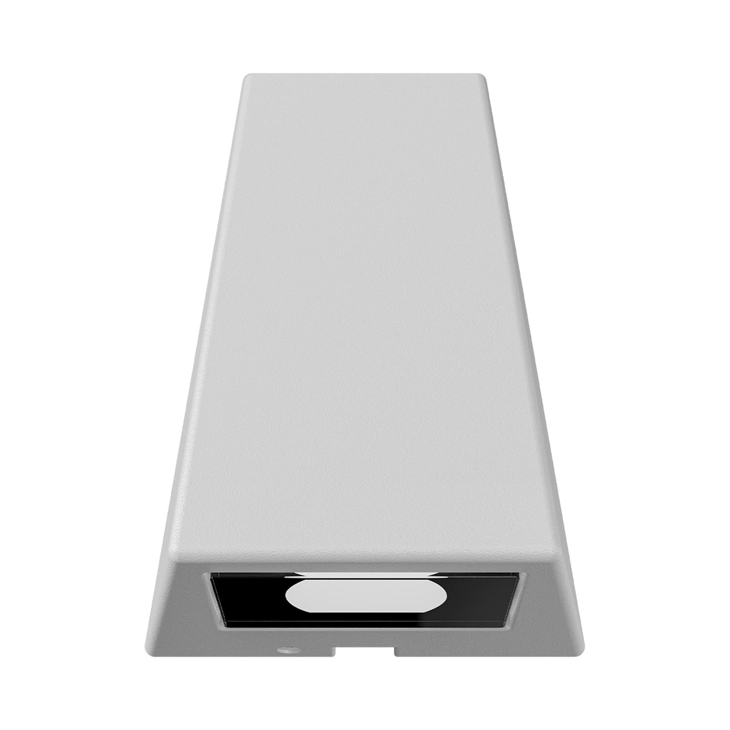 Trapezoid Outdoor LED Deck Light in White.
