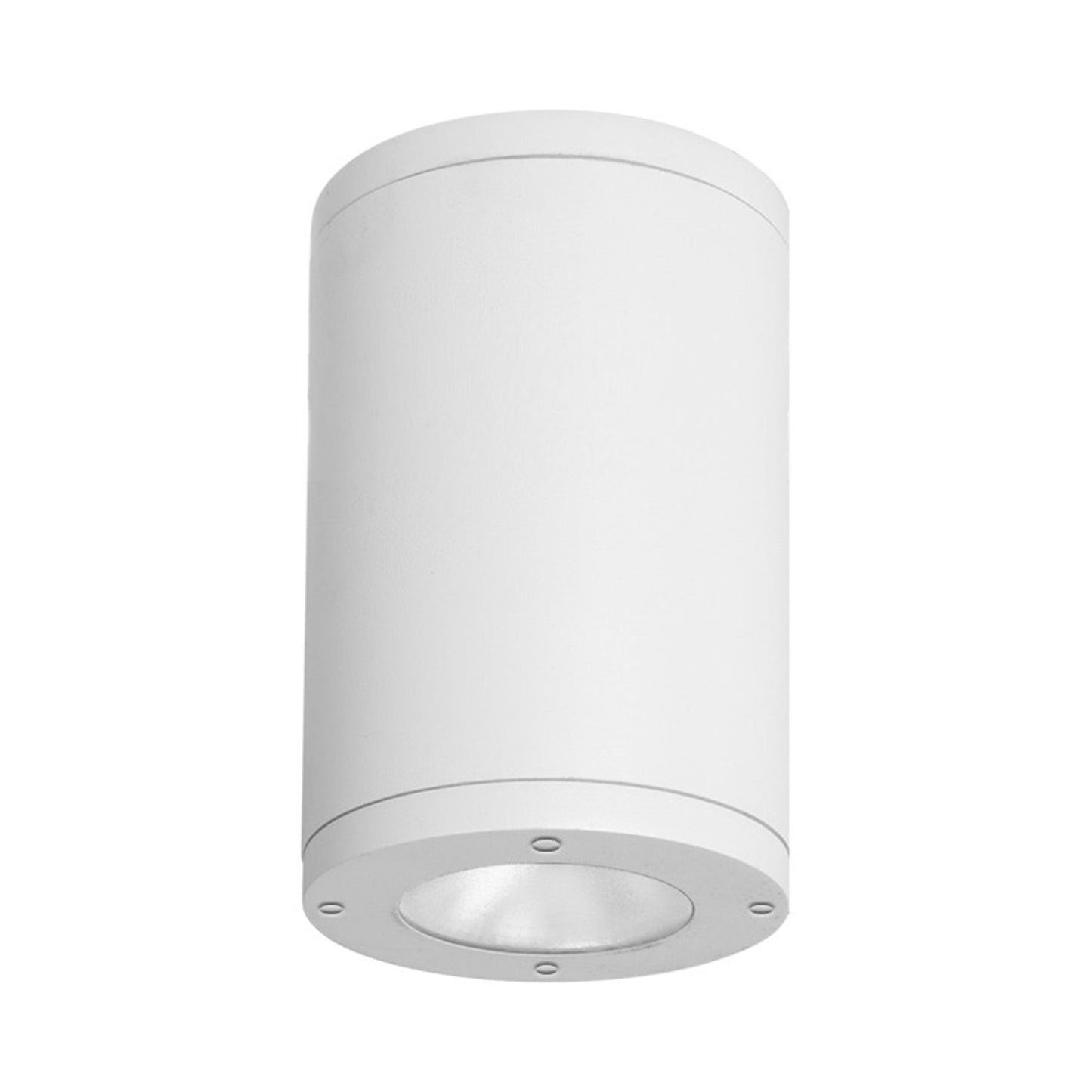 Tube Architectural LED Flush Mount Ceiling Light in White.