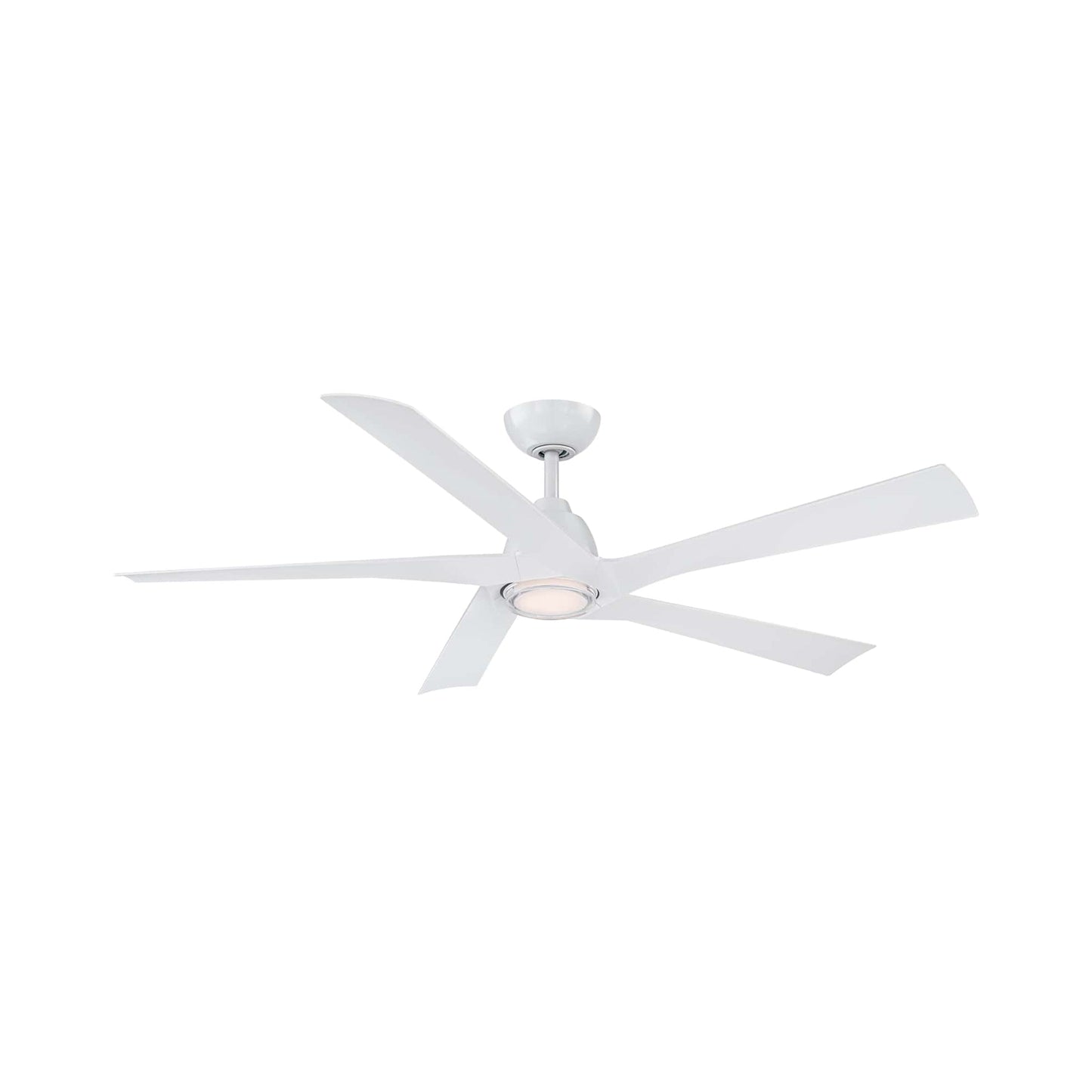 Zeke LED Ceiling Fan in Matte White.