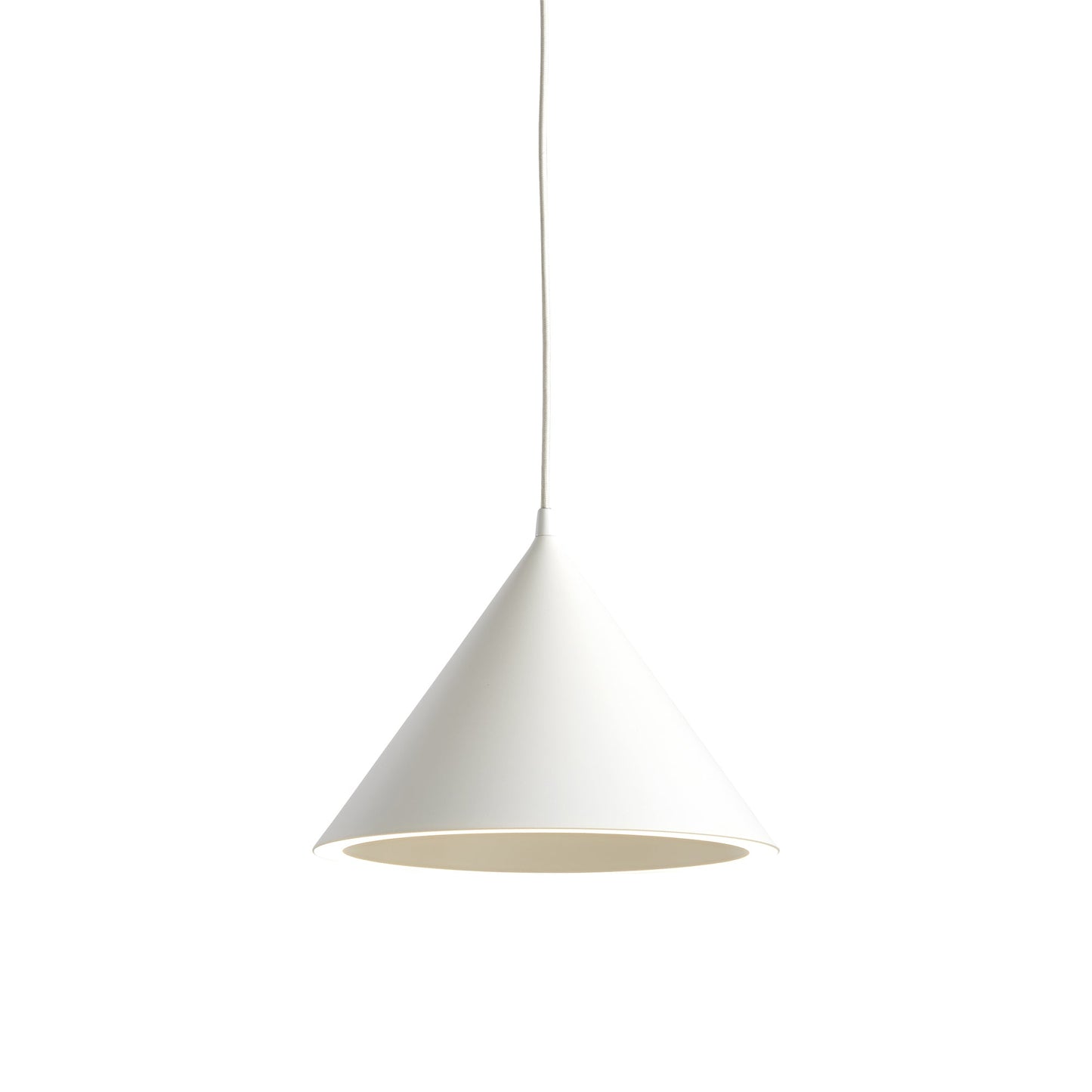 Annular LED Pendant Light in White.