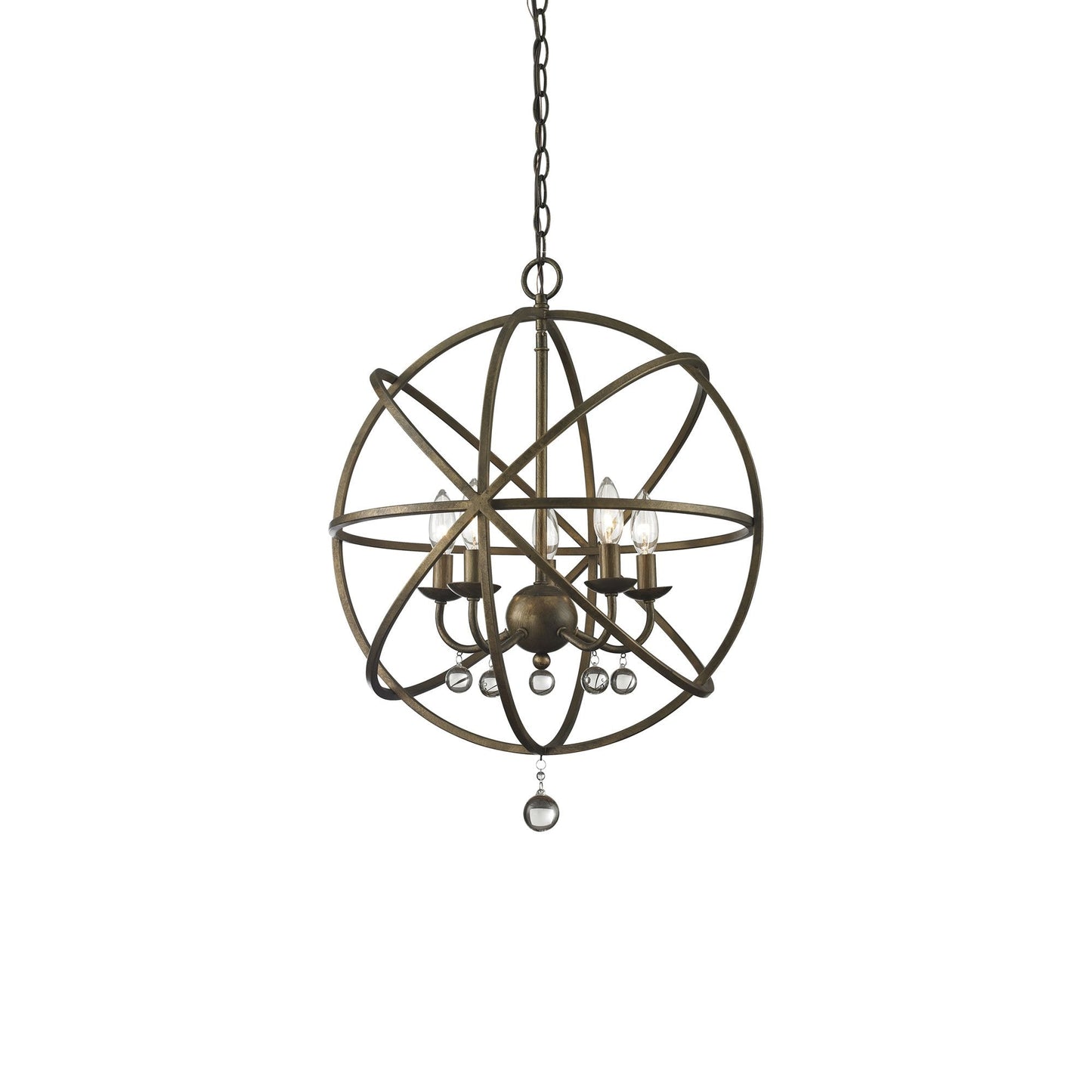 Acadia Chandelier in Golden Bronze (20-Inch).