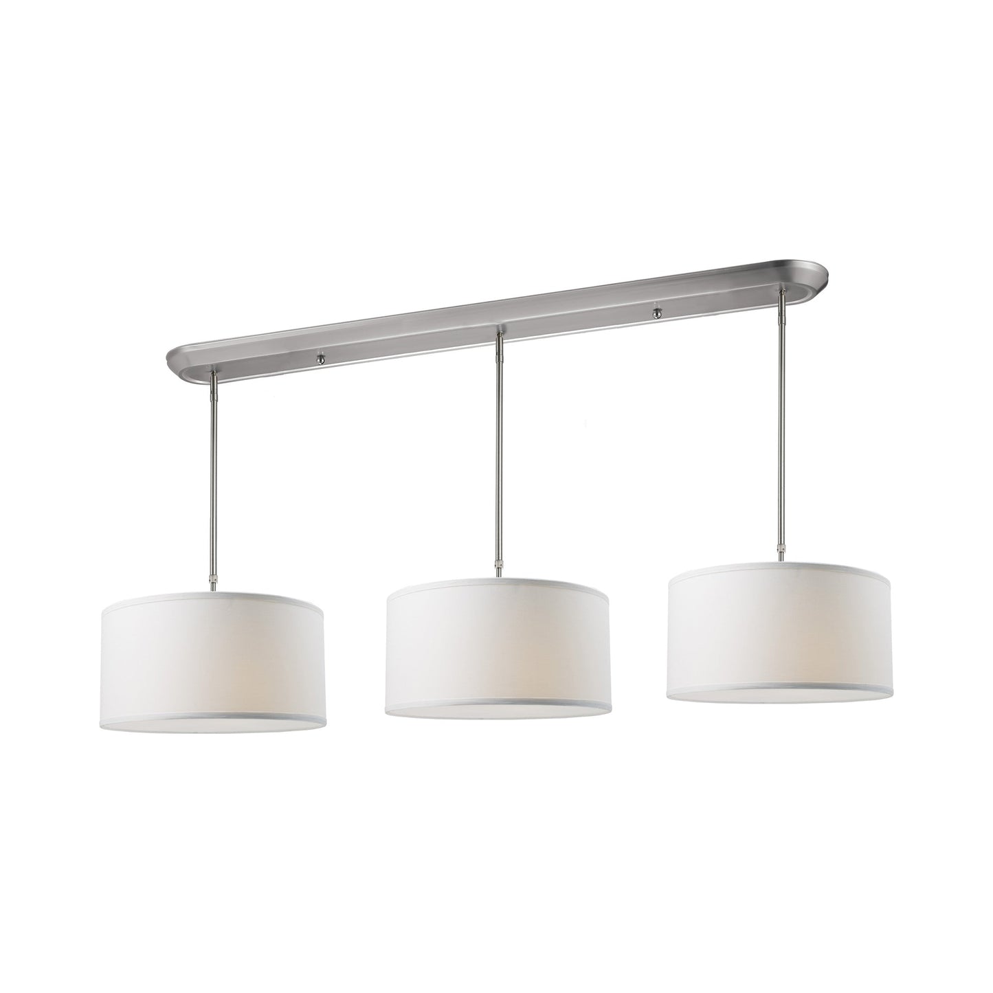 Albion Multi Light Chandelier in White Linen (9-Light).