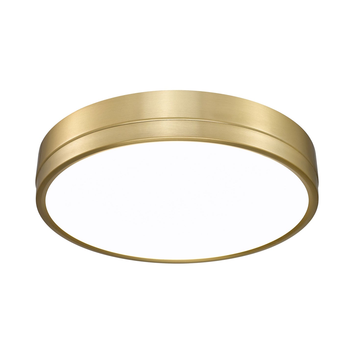 Algar LED Flush Mount Ceiling Light in Modern Gold (16-Inch).