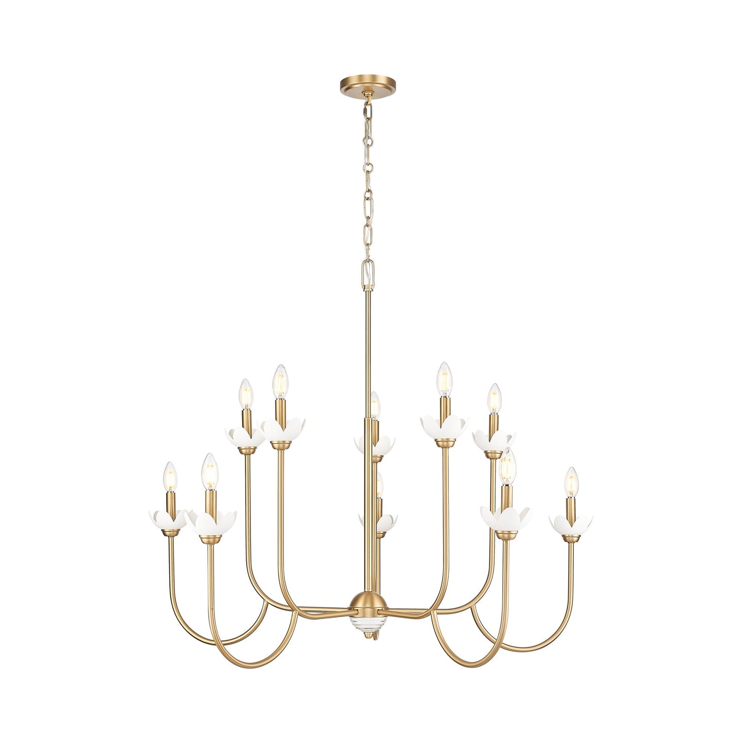 Allistair Chandelier in Modern Gold (10-Light).