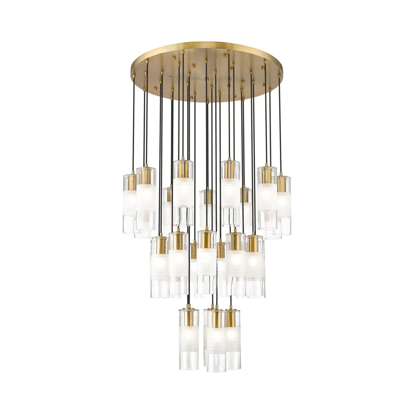 Alton Chandelier in Modern Gold (27-Light).