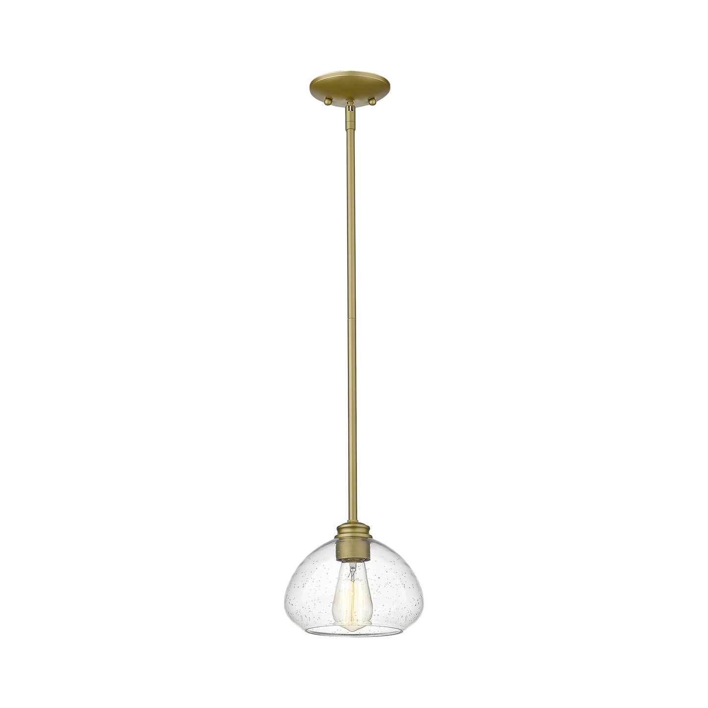Amon Pendant Light in Satin Gold.
