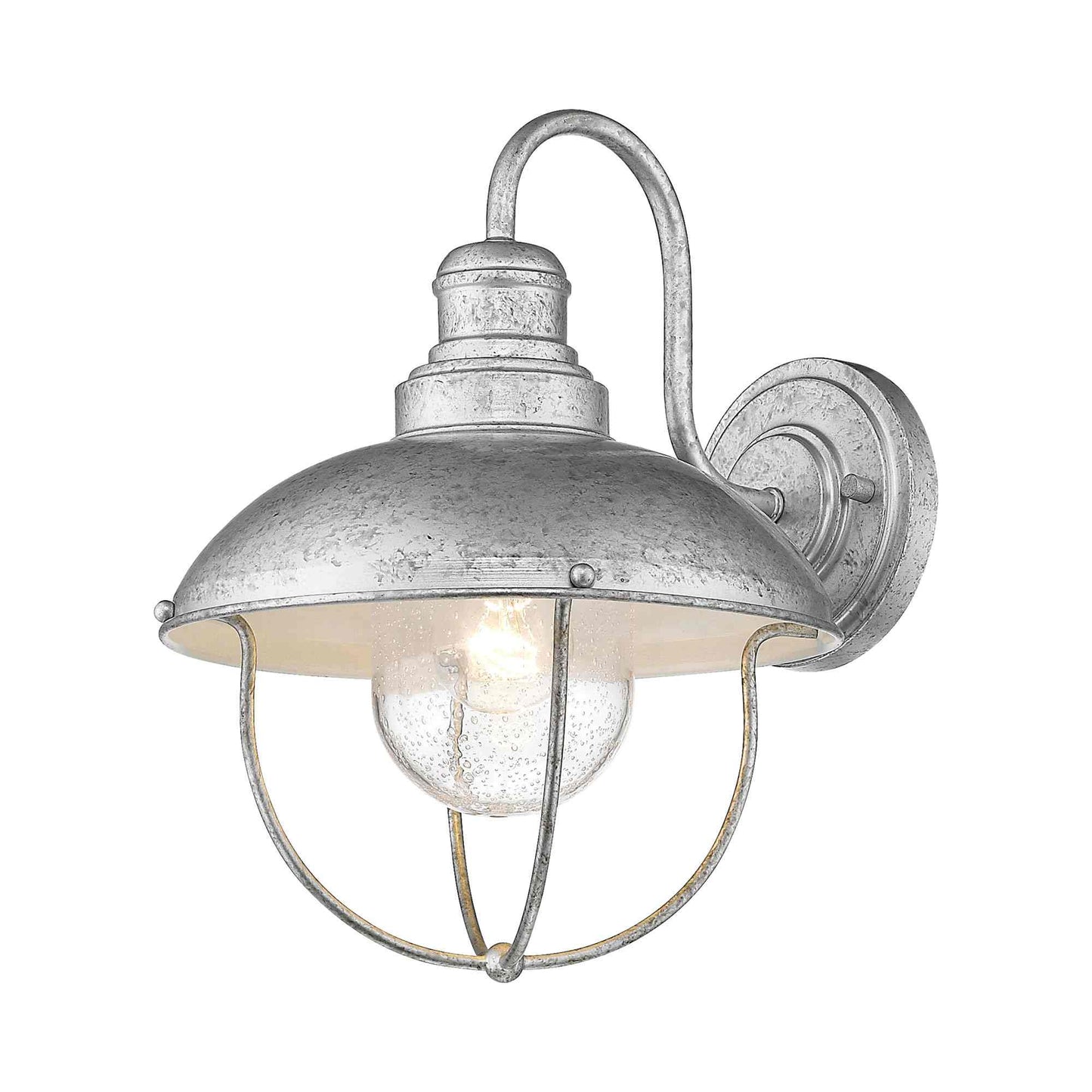 Ansel Outdoor Wall Light in Galvanized.
