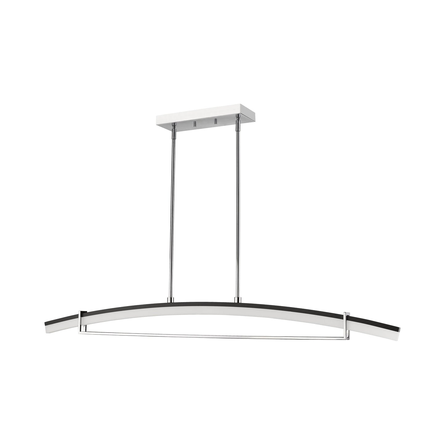 Arc Linear LED Chandelier (56.25-Inch).