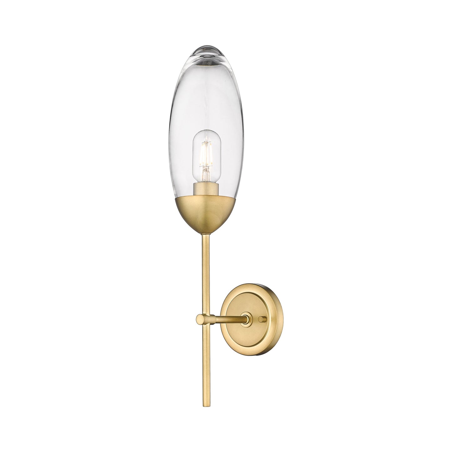 Arden Wall Light in Rubbed Brass.