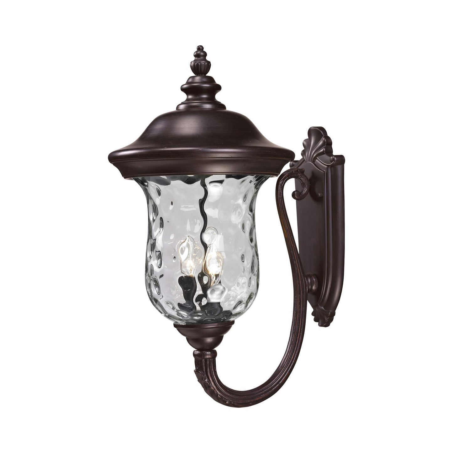 Armstrong Outdoor Wall Light in Bronze (24.25-Inch/Up).