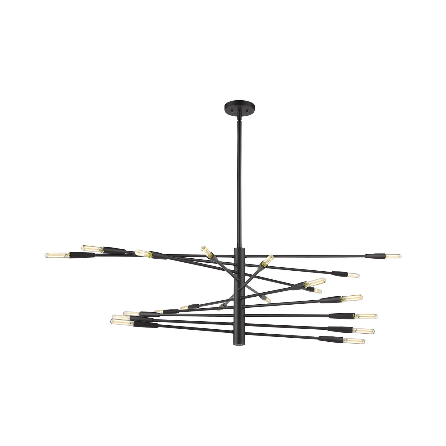 Ascension Chandelier in Matte Black (20-Light).