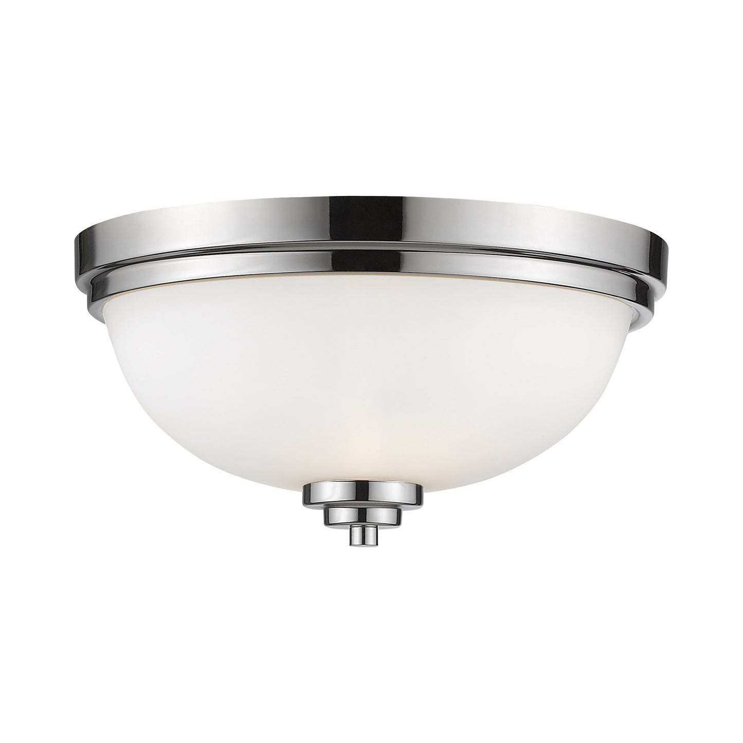 Ashton Flush Mount Ceiling Light in Chrome (15-Inch).