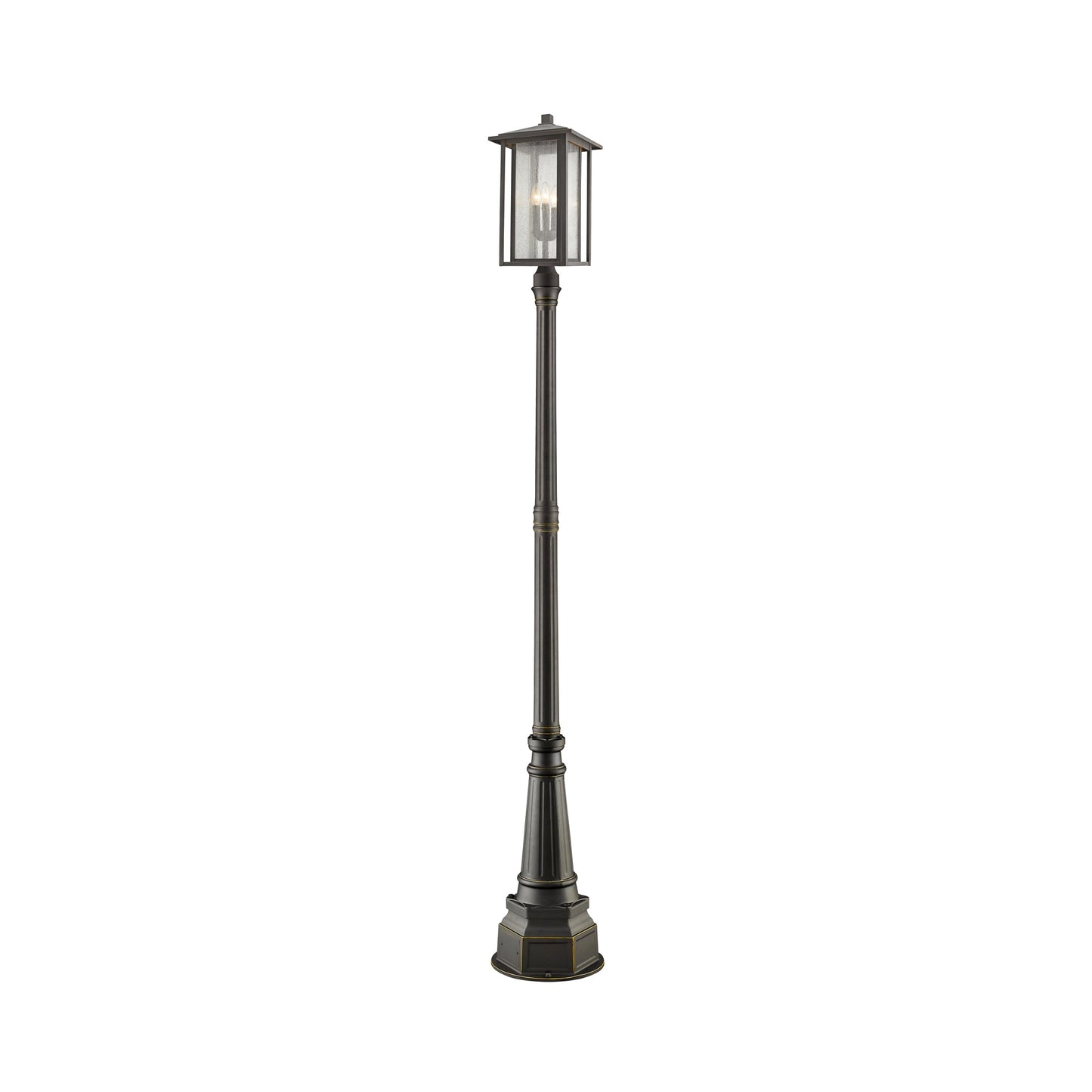 Aspen 564 Outdoor Post Light in Oil Rubbed Bronze.