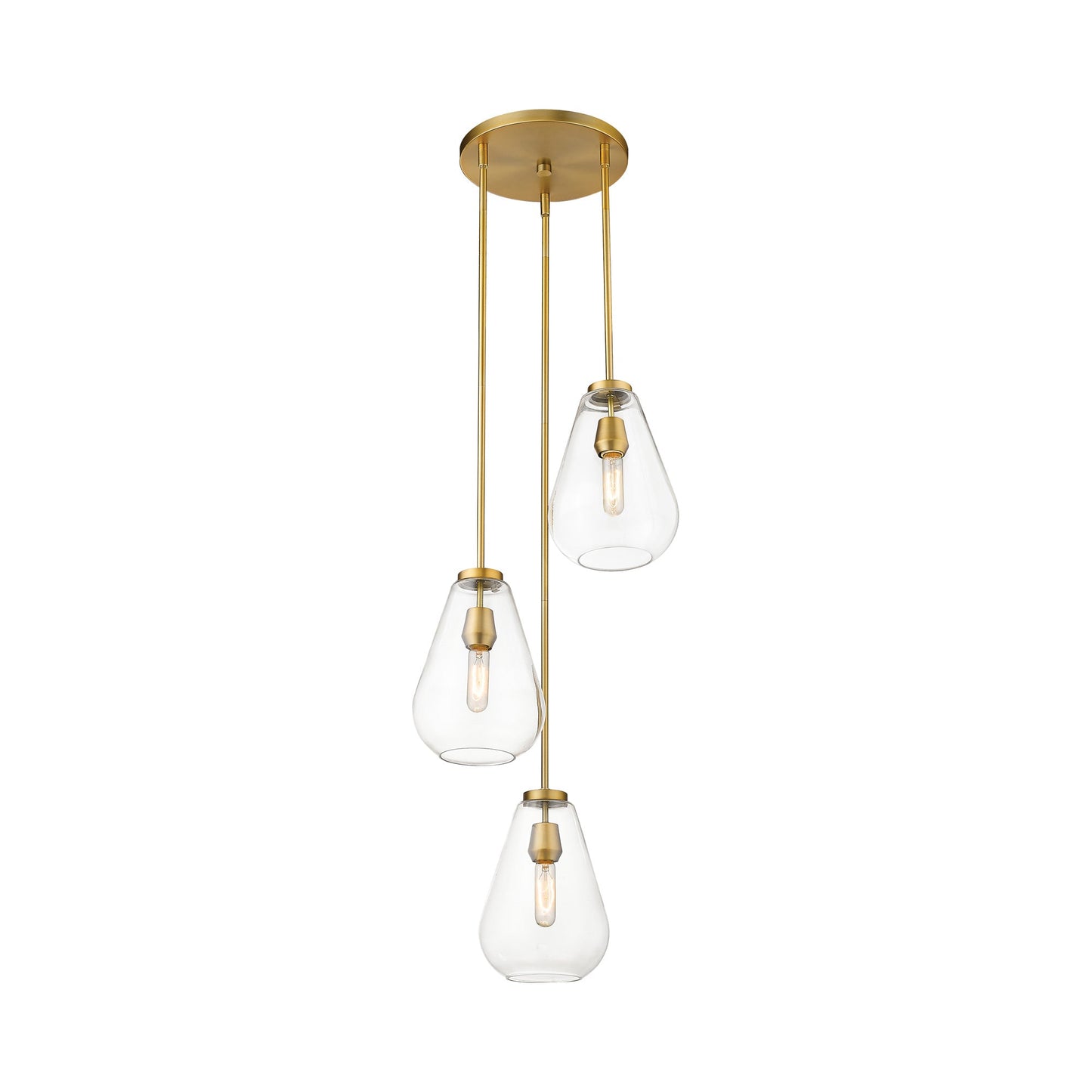 Ayra Chandelier in Olde Brass.