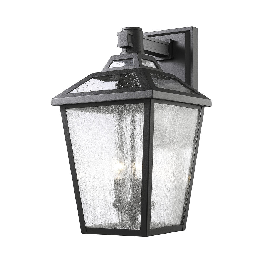 Bayland Outdoor Wall Light in Black (20.5-Inch).