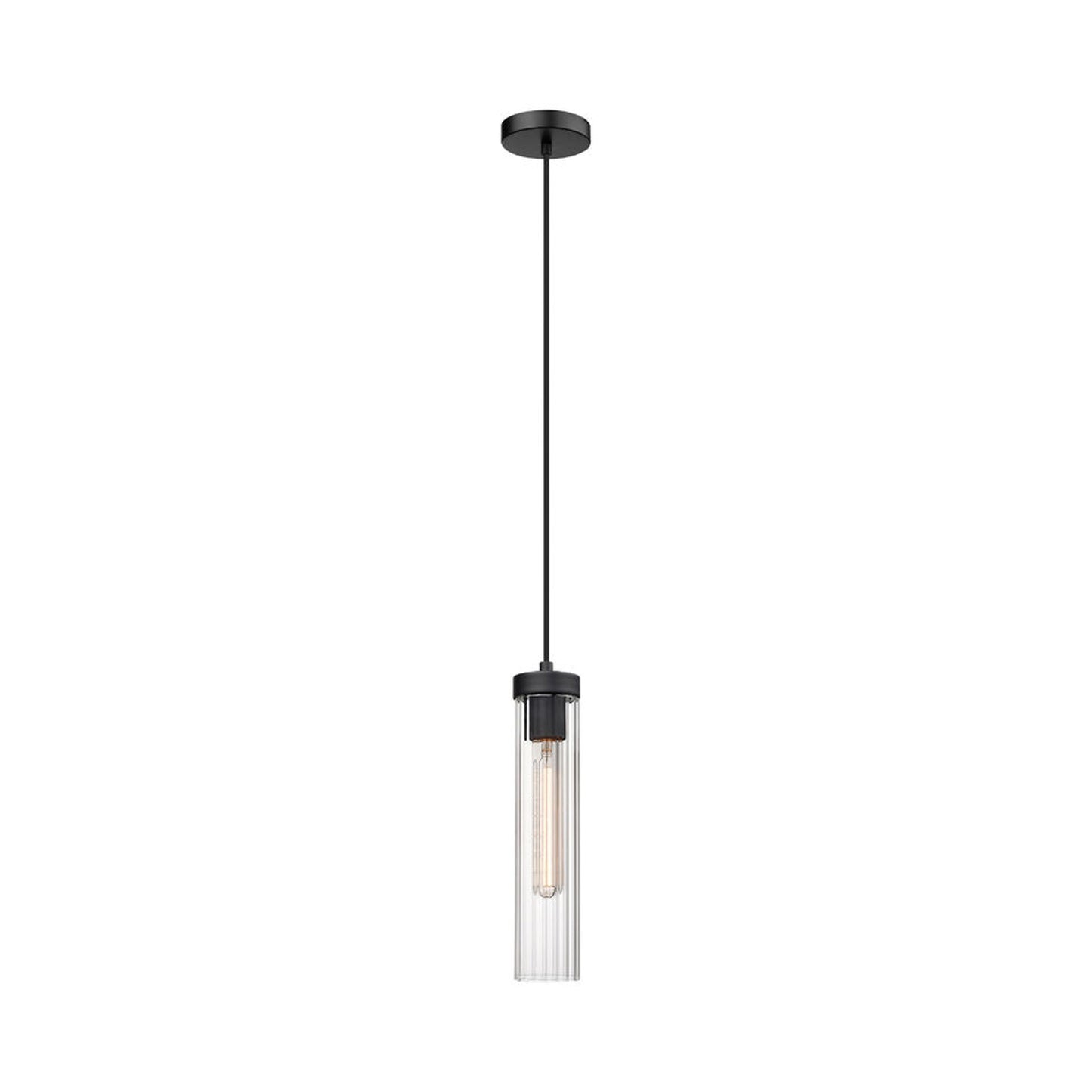 Beau Mini Pendant Light in Matte Black (Cord).