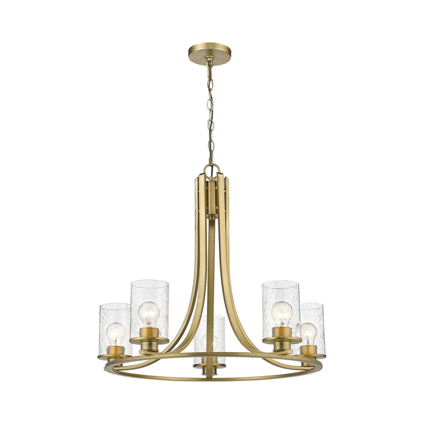 Beckett Chandelier in Olde Brass.