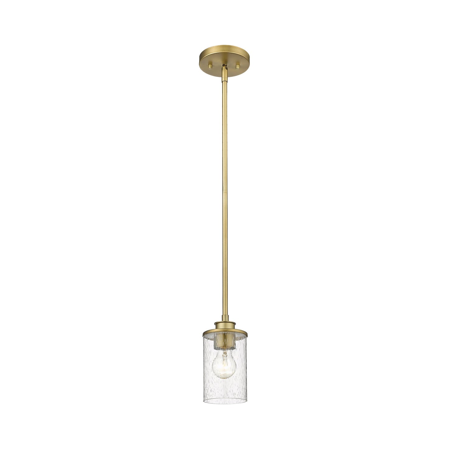 Beckett Pendant Light in Olde Brass.