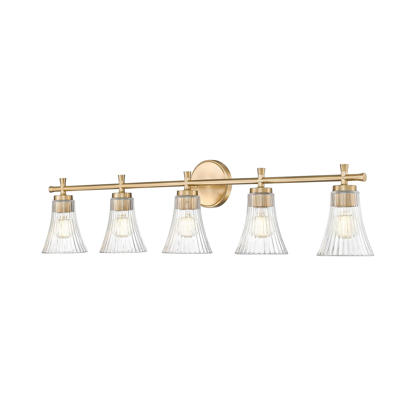 Belle Bath Vanity Light in Modern Gold (5-Light).