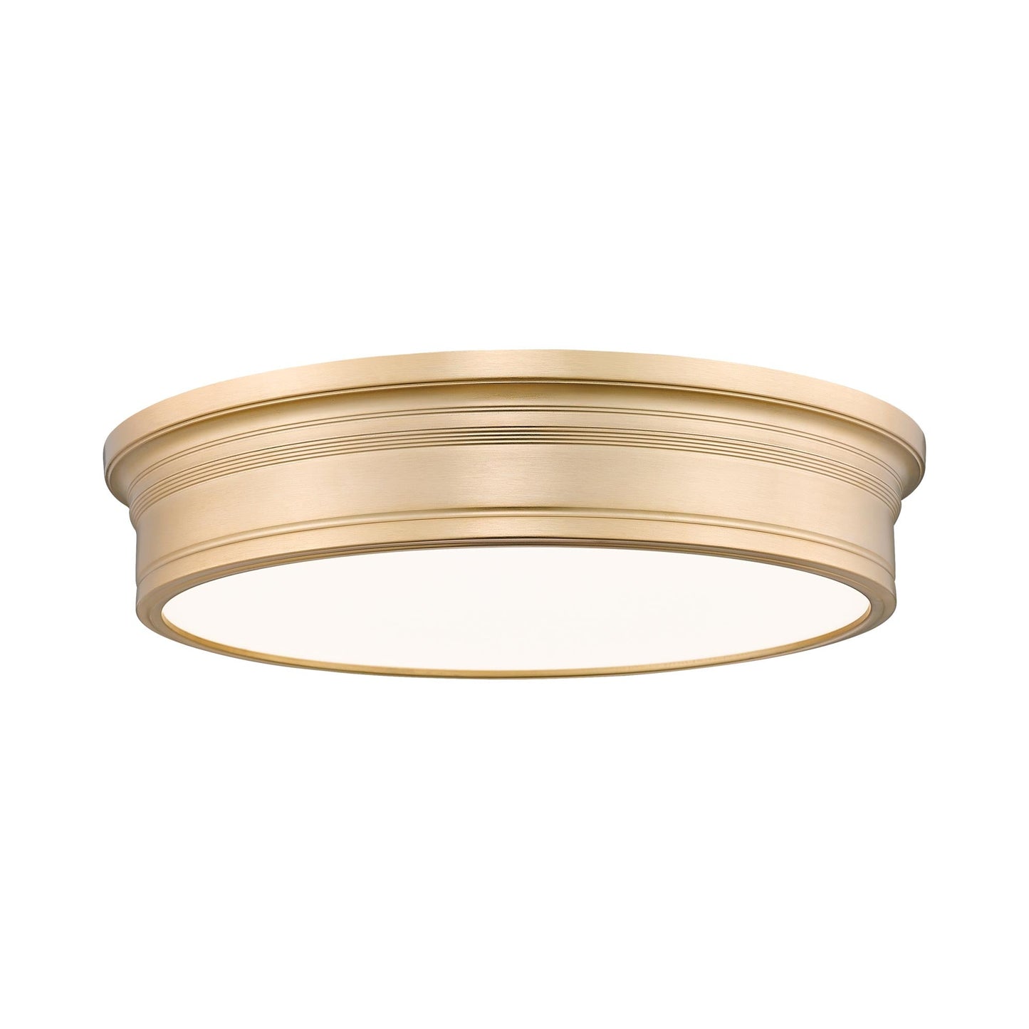 Bentley LED Flush Mount Ceiling Light in Modern Gold (20-Inch).