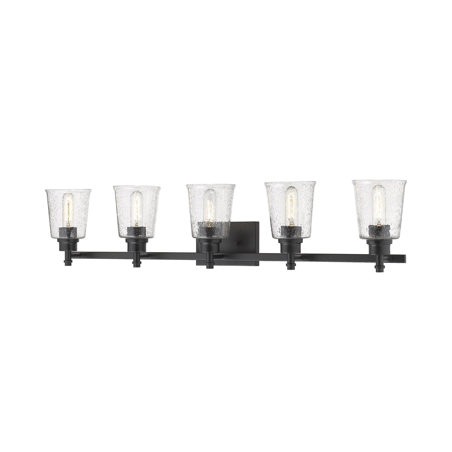 Bohin Bath Vanity Light in Matte Black (5-Light).