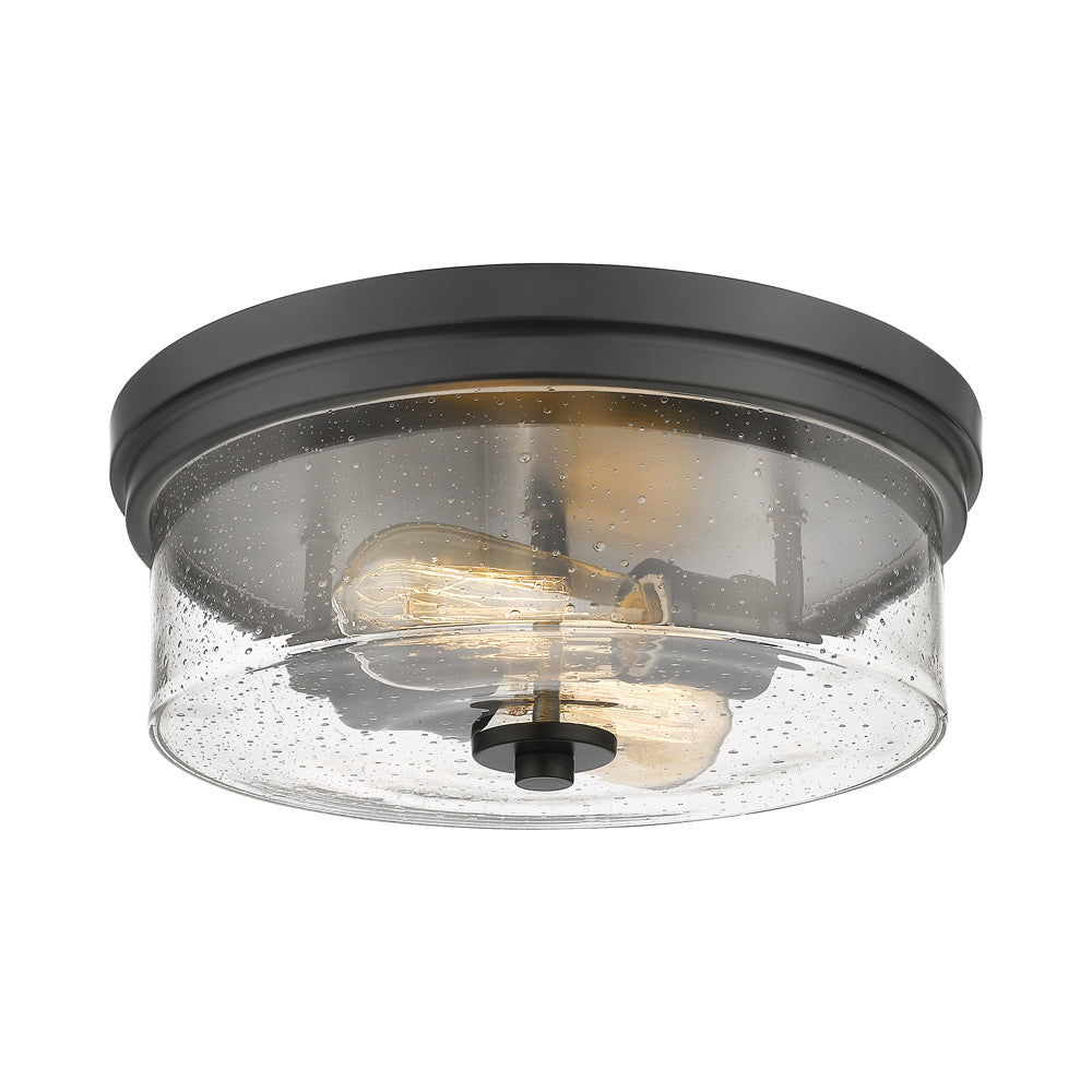 Bohin Flush Mount Ceiling Light in Matte Black.