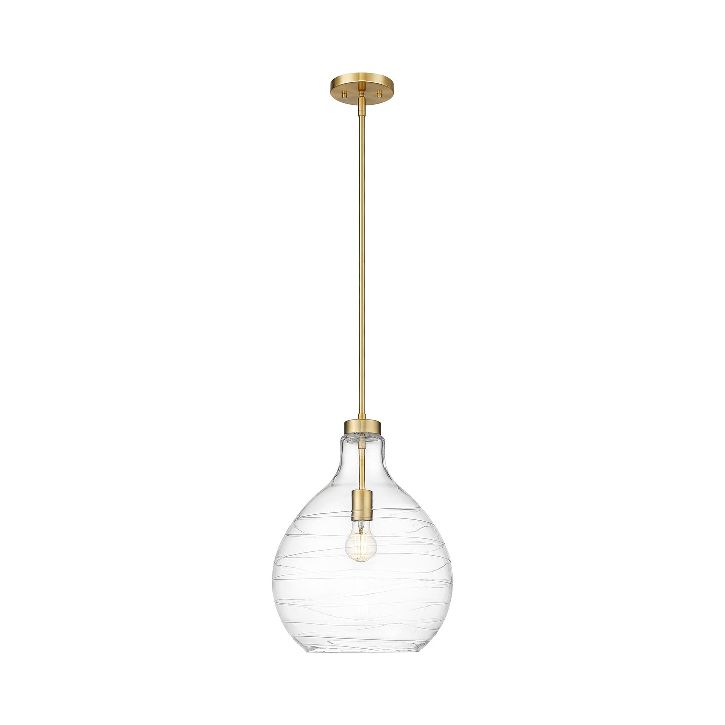 Bon Air Pendant Light in Modern Gold (13-Inch).