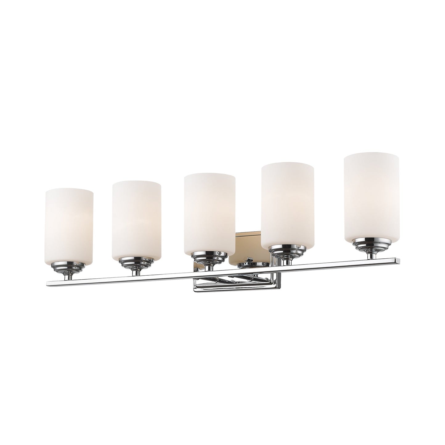 Bordeaux Bath Vanity Light in Chrome (5-Light).