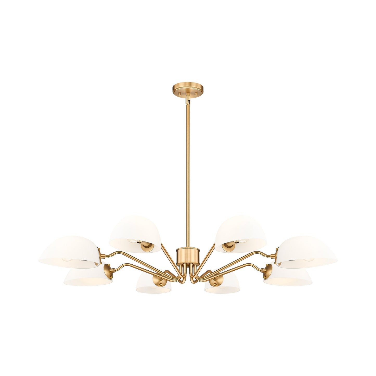 Breton Chandelier in Modern Gold (8-Light).