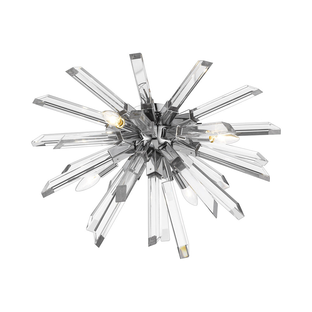 Burst Flush Mount Ceiling Light in Detail.