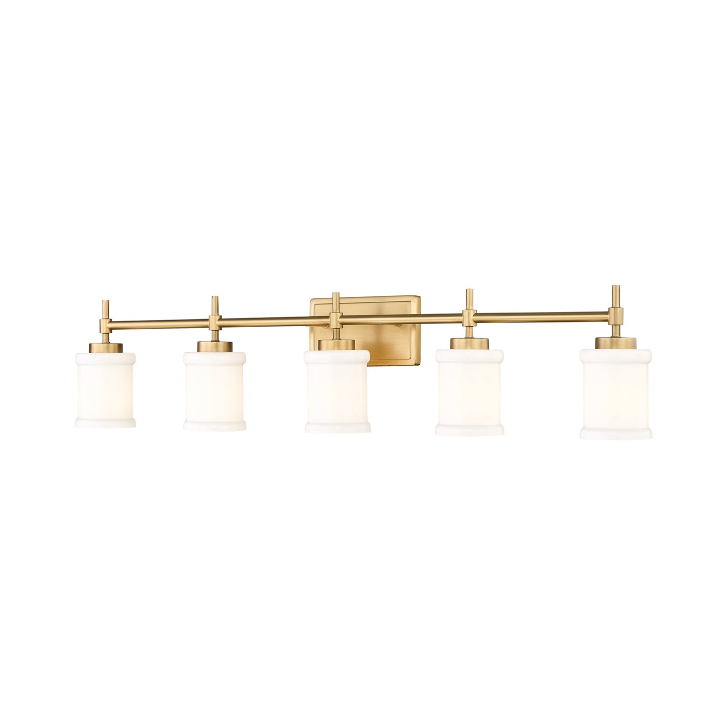 Cadoc Bath Vanity Light in Modern Gold (5-Light).