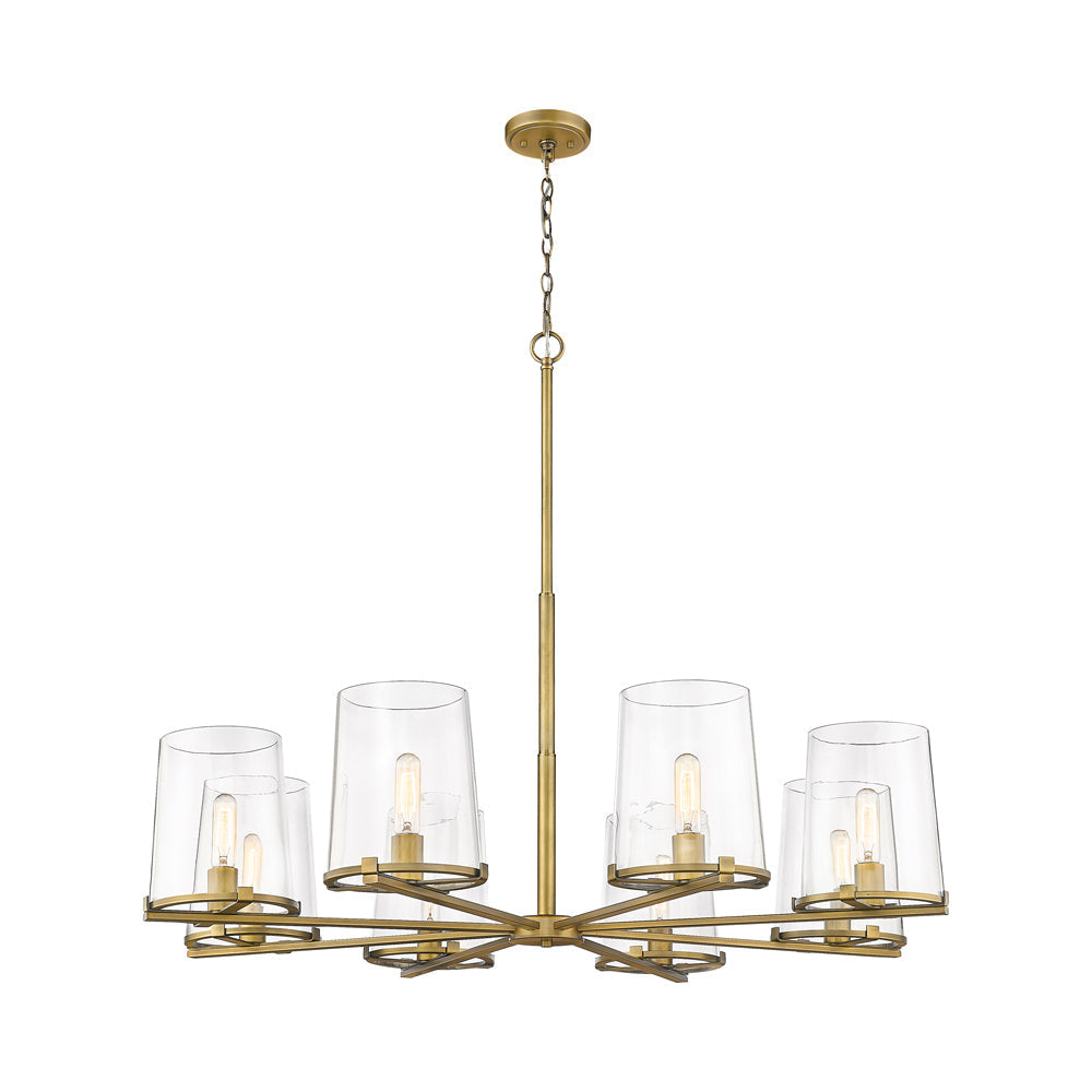 Callista Chandelier in Rubbed Brass (8-Light).