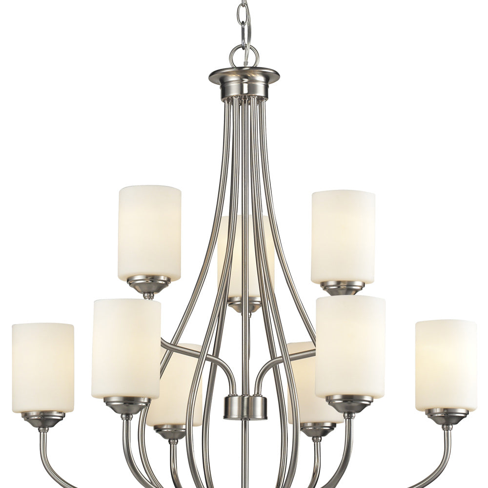 Cardinal Chandelier in Detail.