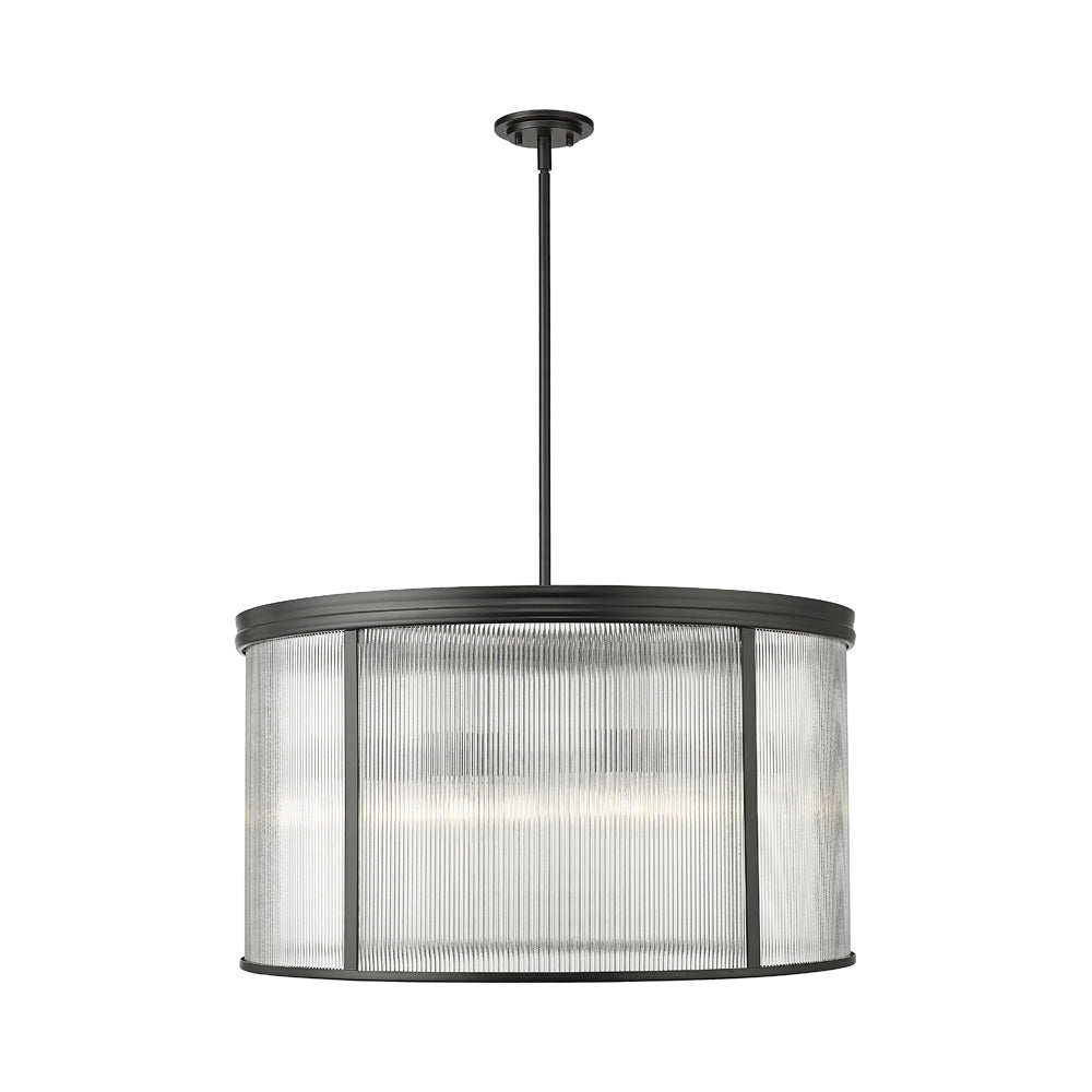 Carnaby Chandelier in Matte Black (32.25-Inch).