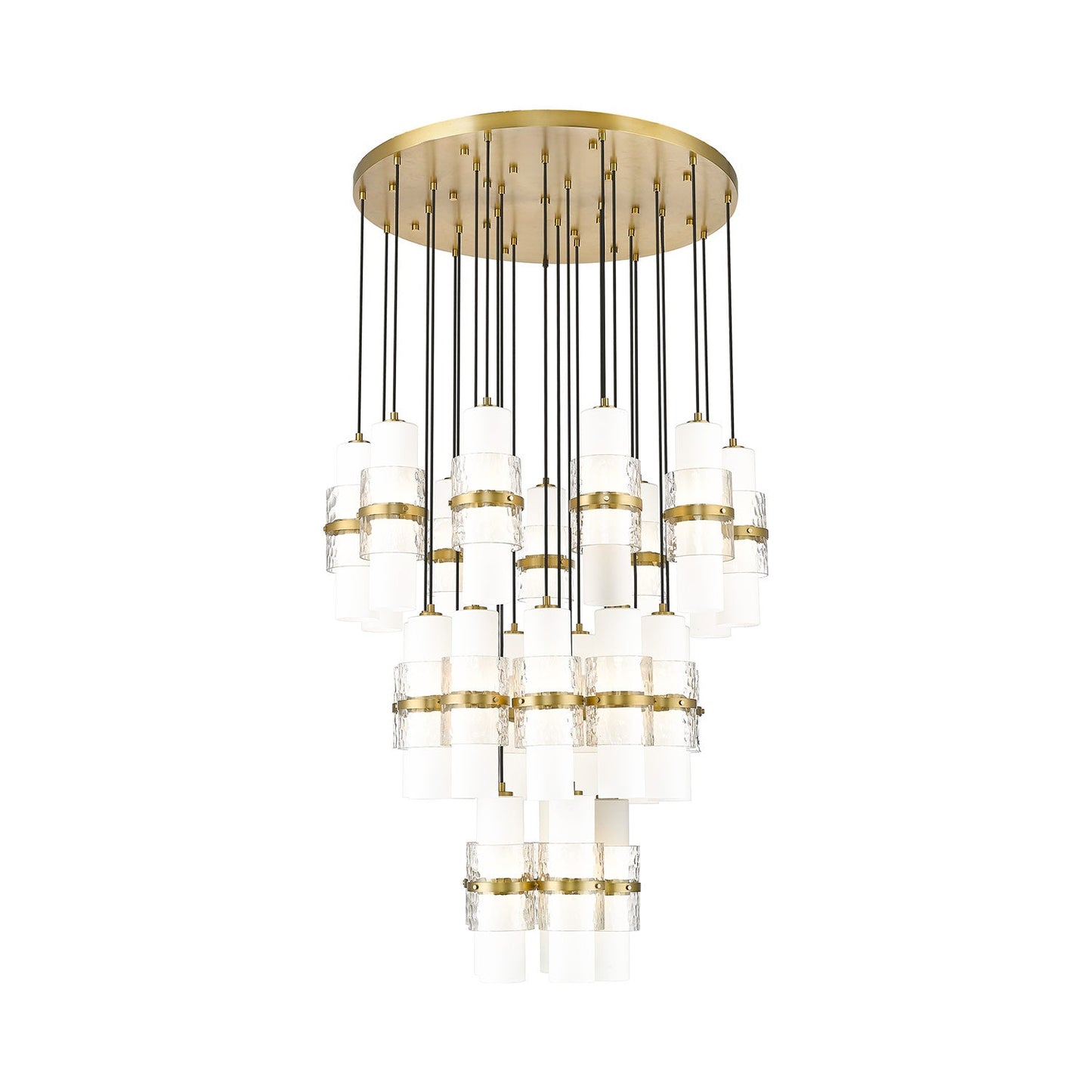 Cayden Round Chandelier in Modern Gold (27-Light).