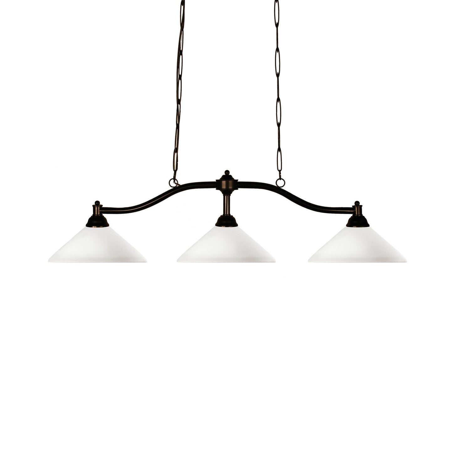 Chance Billiard Pendant Light in Matte Opal.
