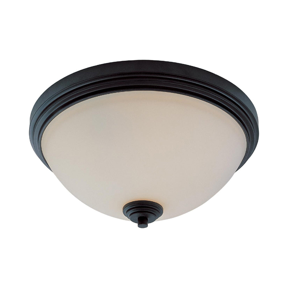 Chelsey Flush Mount Ceiling Light in Bronze (14-Inch).