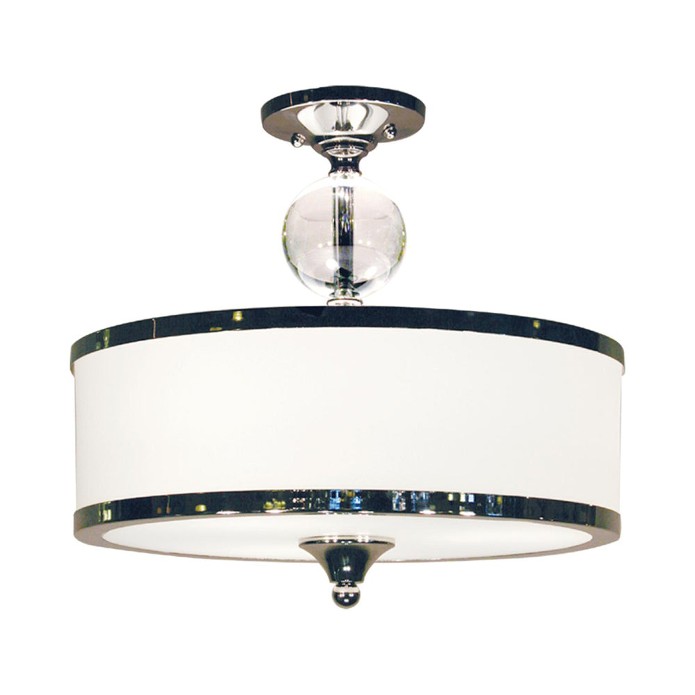 Cosmopolitan Semi Flush Mount Ceiling Light in Chrome.