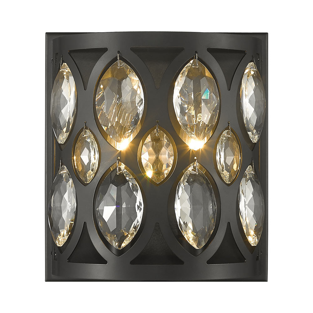 Dealey Wall Light in Matte Black.