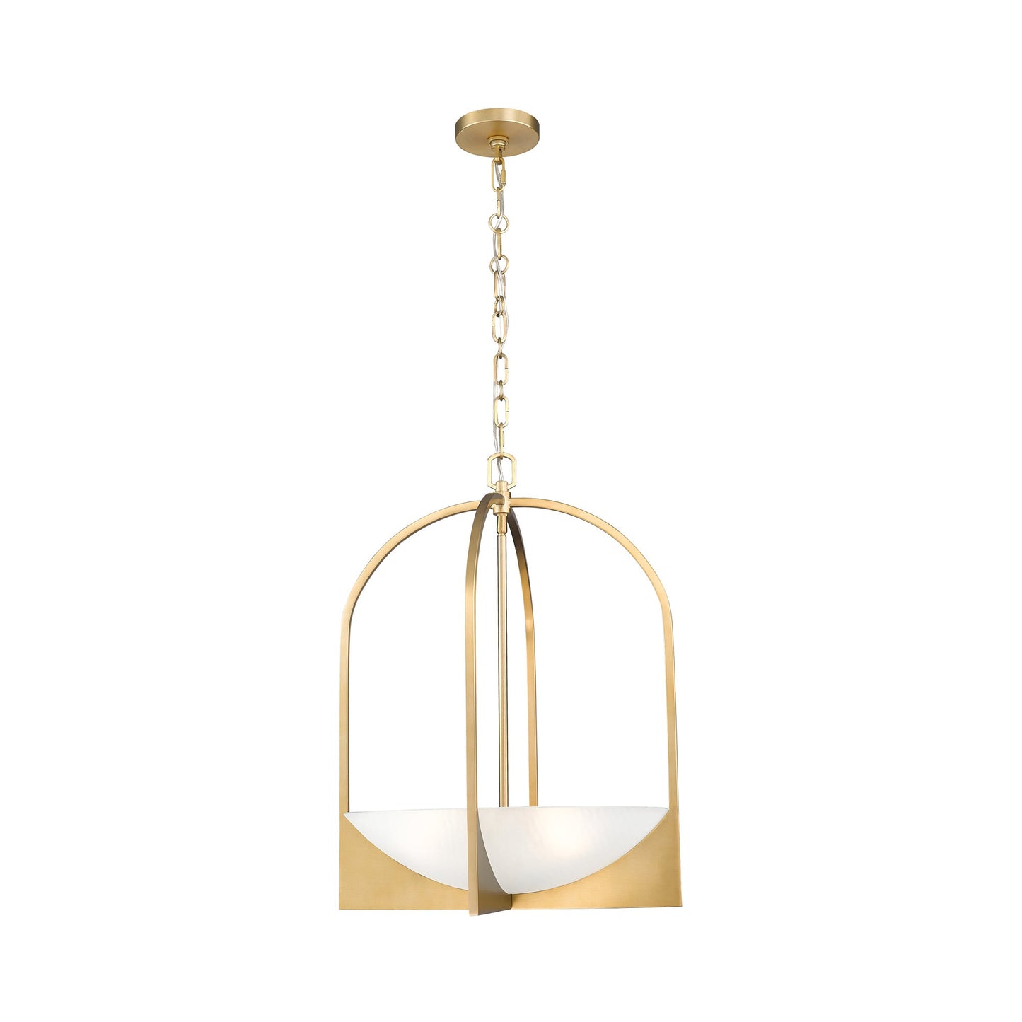 Devon Pendant Light in Modern Gold.