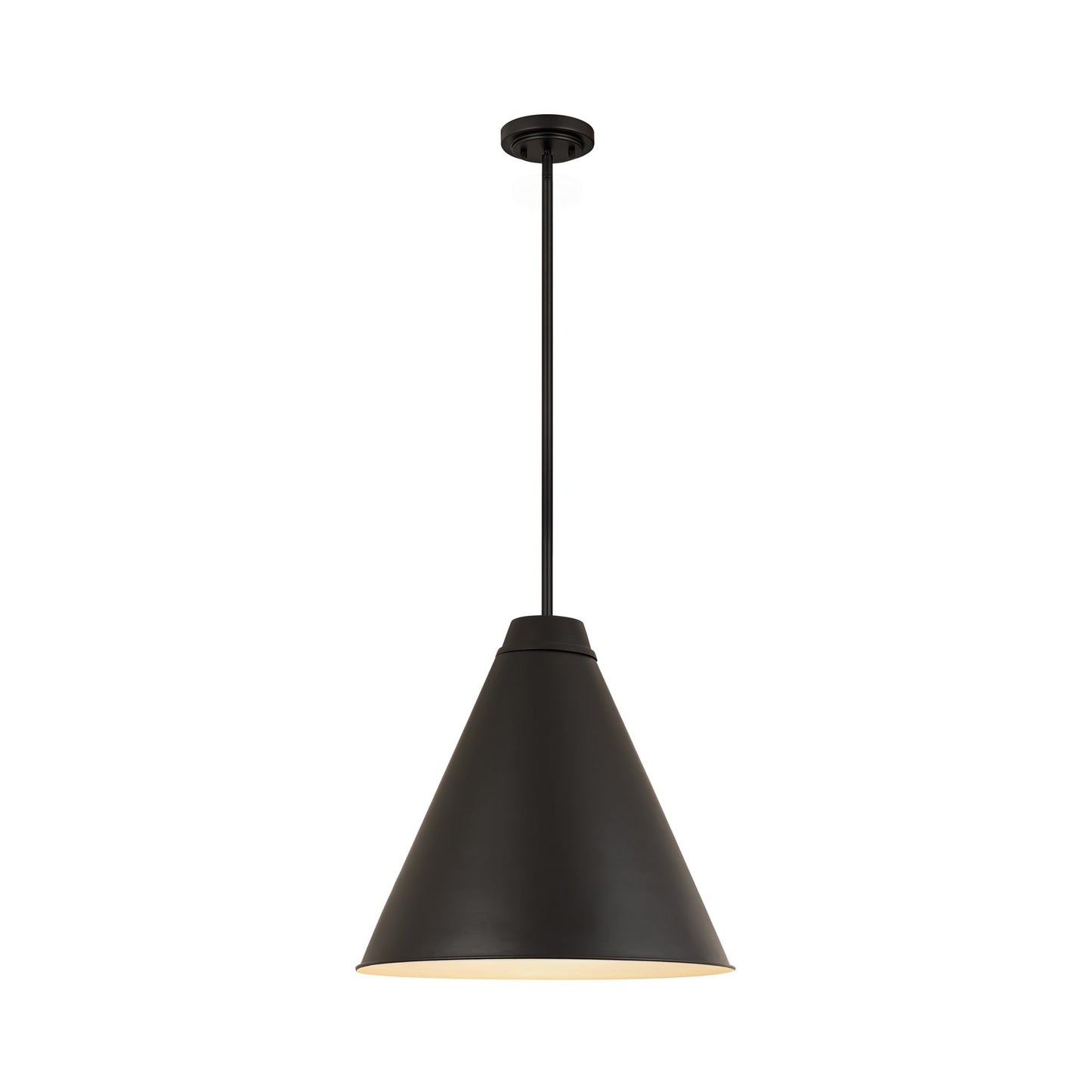 Eaton Pendant Light in Matte Black (24-Inch).