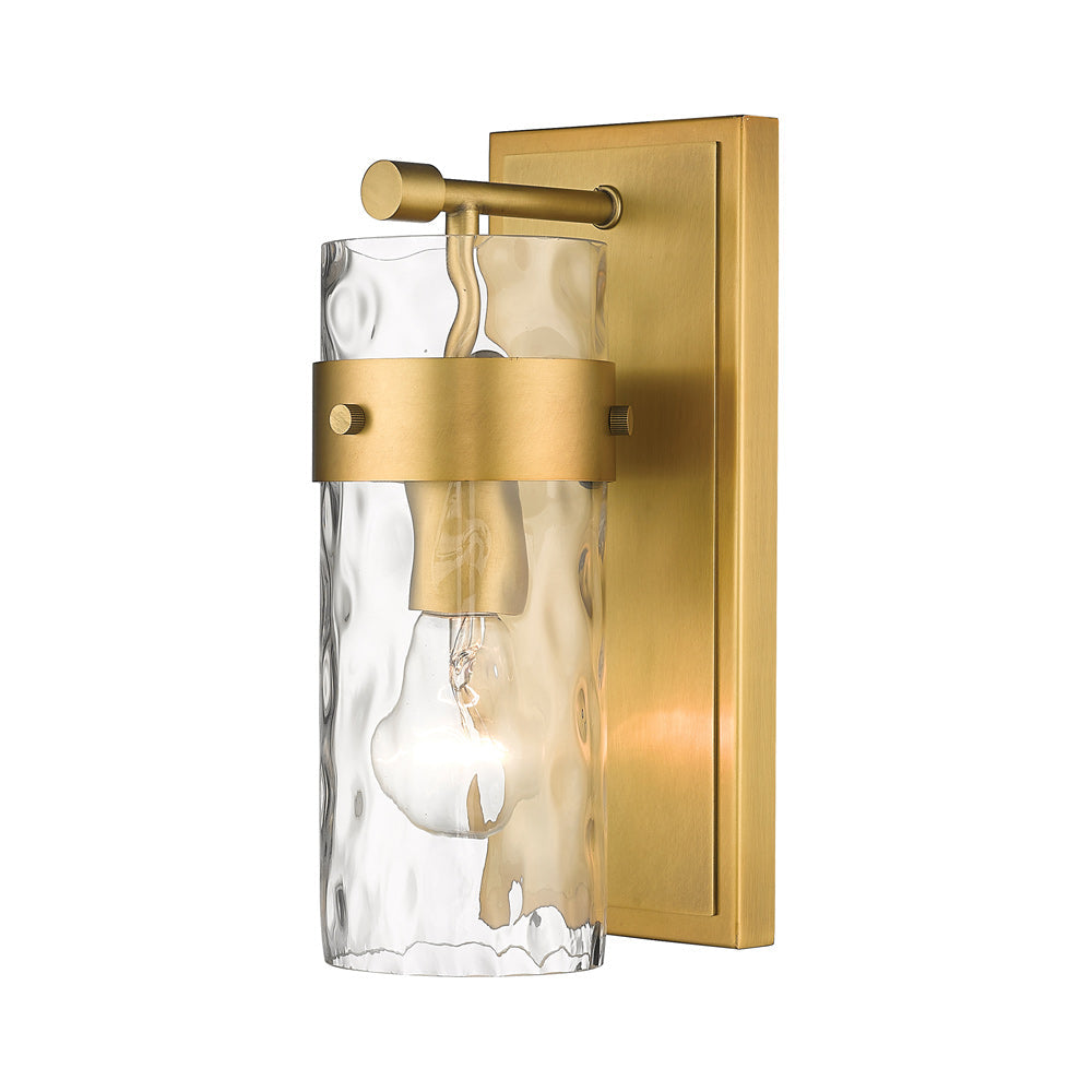 Fontaine Bath Wall Light in Rubbed Brass.