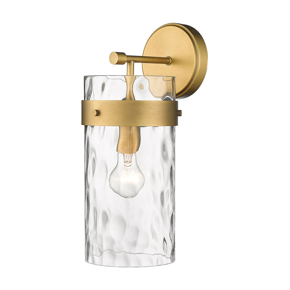 Fontaine Wall Light in Rubbed Brass (15.5-Inch).