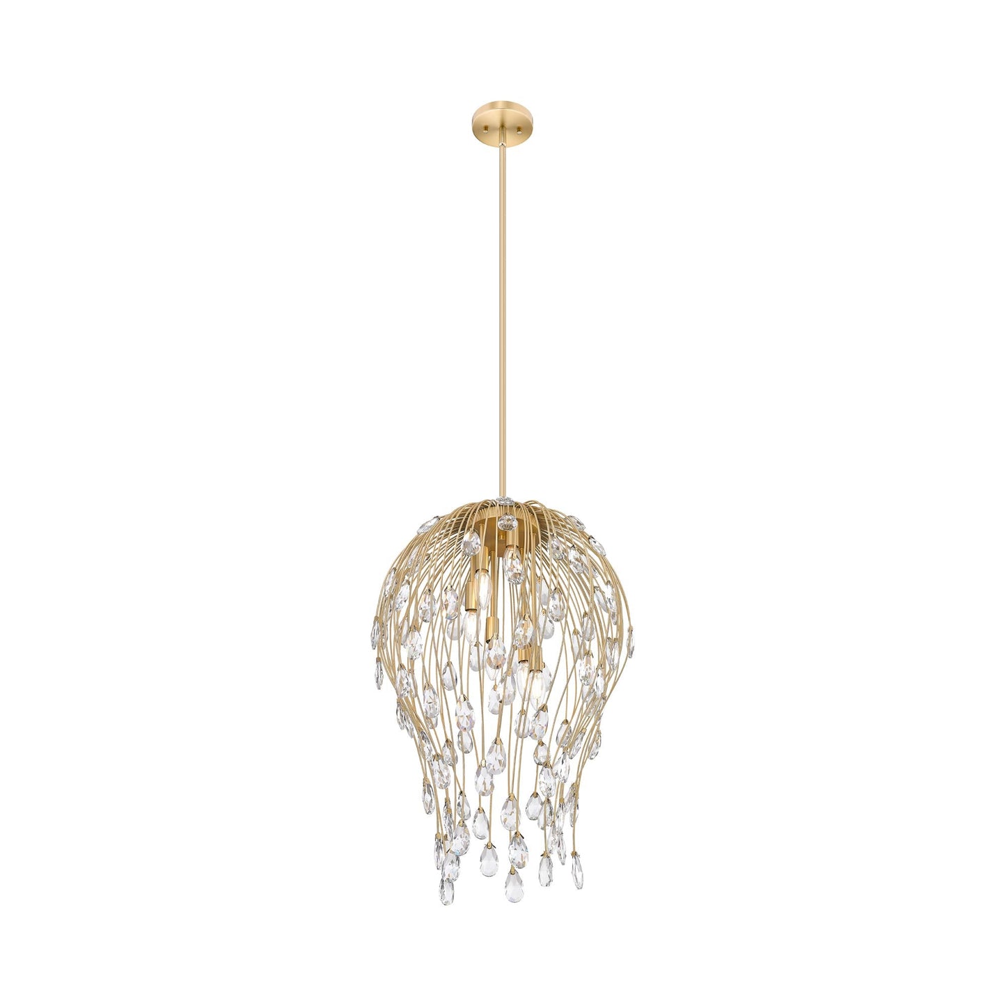 Gabriella Pendant Light in Modern Gold (6-Light).