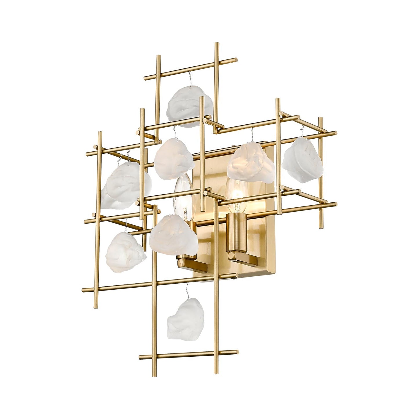 Garroway Wall Light in Aged Brass.