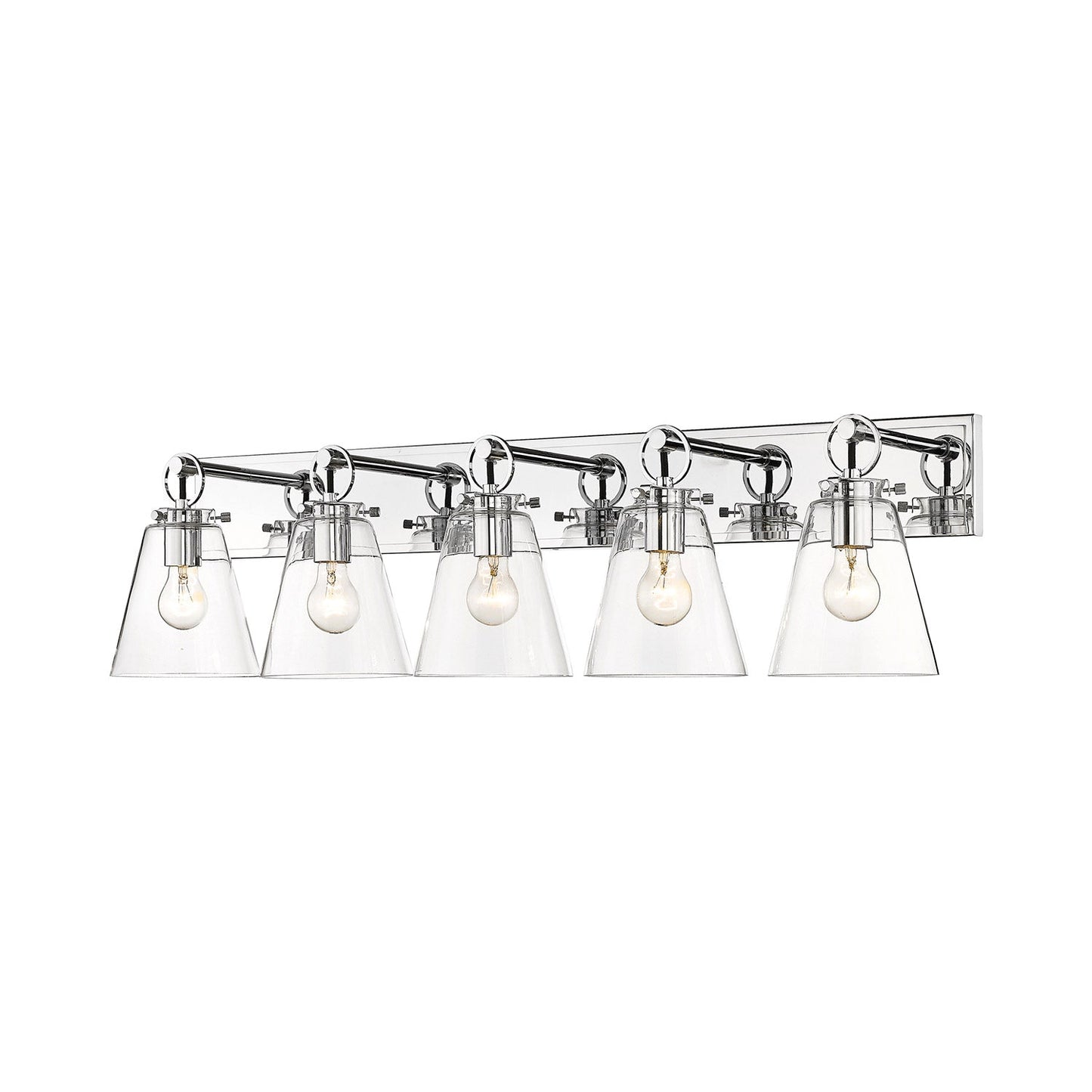 Harper Bath Vanity Light in Chrome (5-Light).