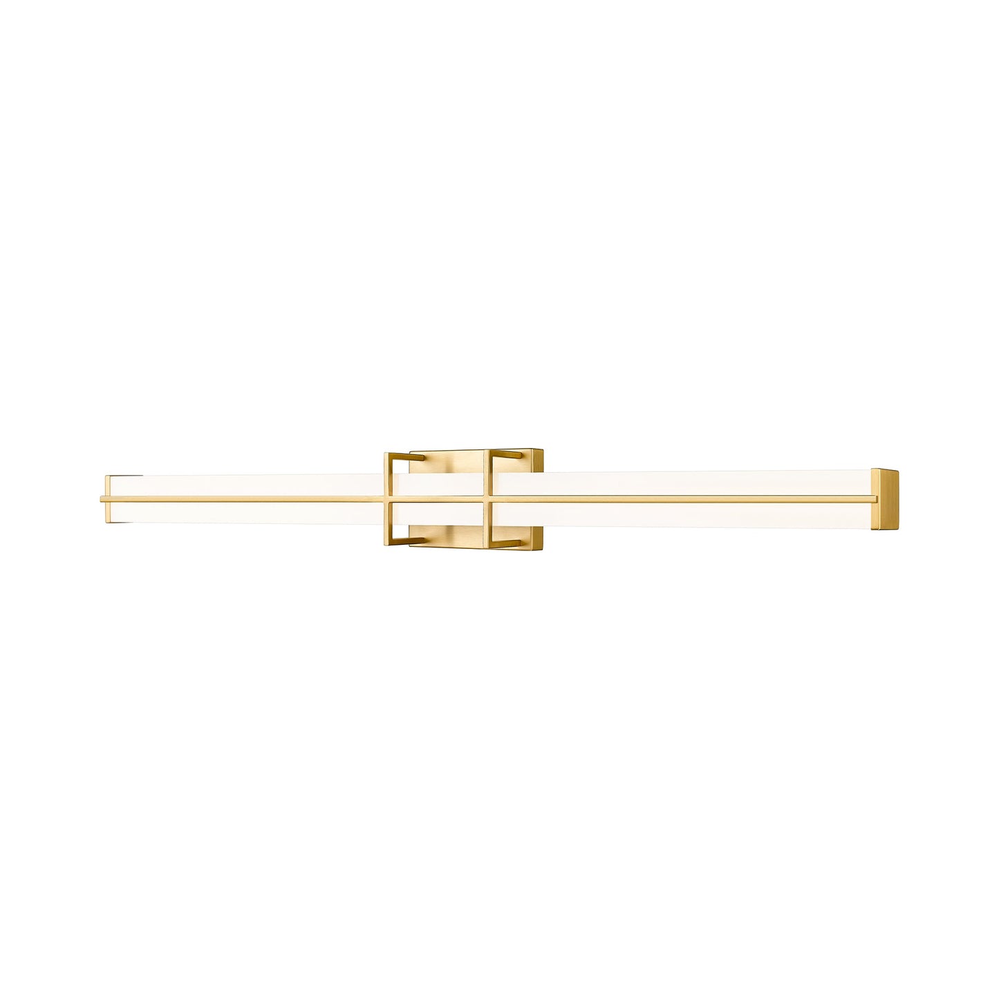 Harrison LED Bath Vanity Light in Modern Gold (40-Inch).